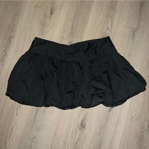 Motel Kiyowo Puffball Mini Skirt Charcoal Gray Size XL NWT